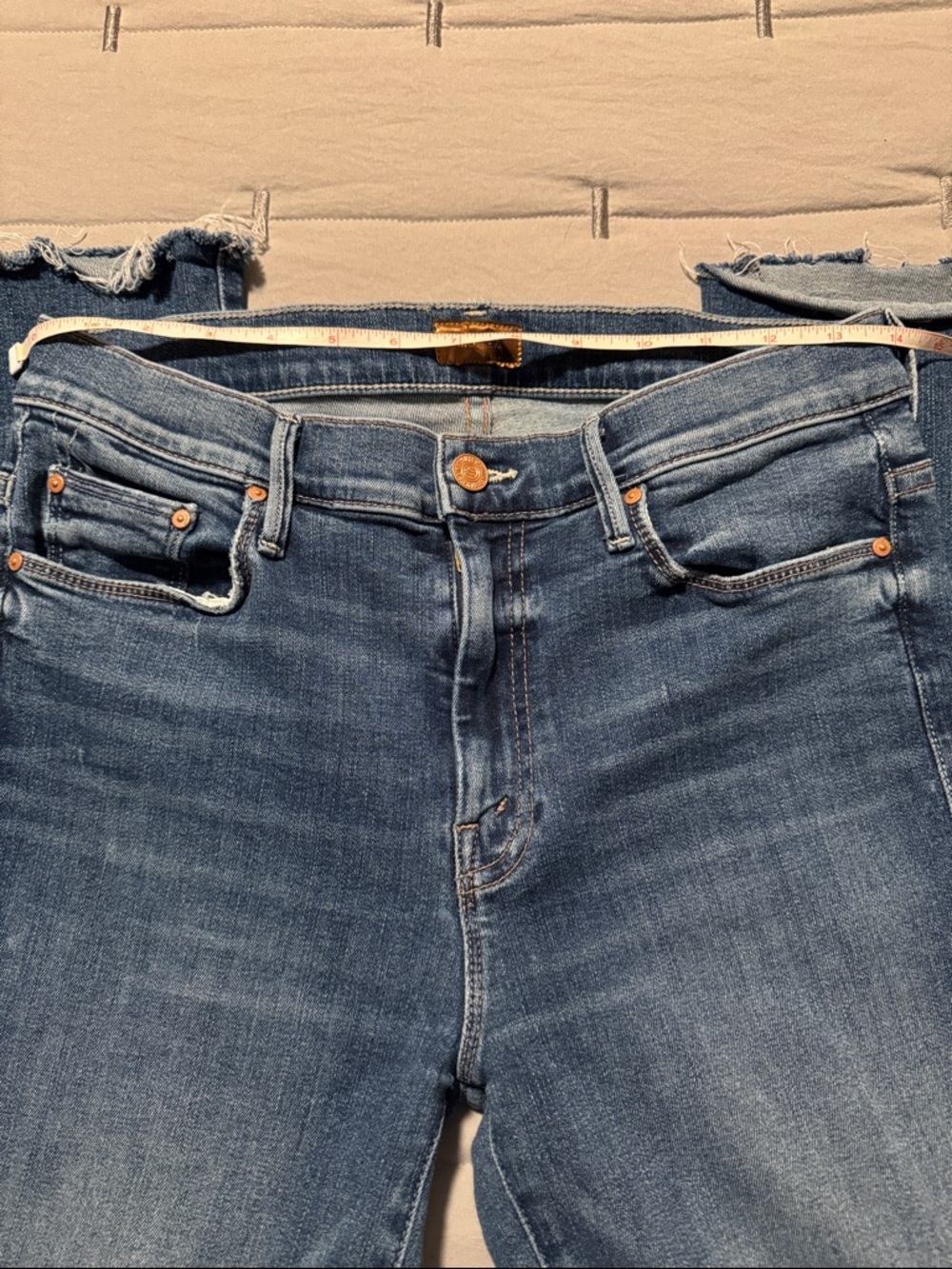 Mother Blue Jeans The Weekender Fray Bootcut-Size 29-Good Stretch - Picture 3 of 10